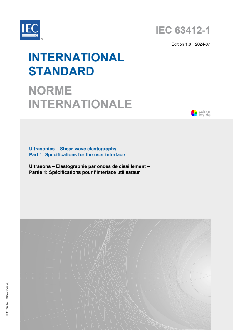 IEC 63412-1:2024 - Ultrasonics - Shear-wave elastography - Part 1: Specifications for the user interface
Released:16. 07. 2024
Isbn:9782832292242