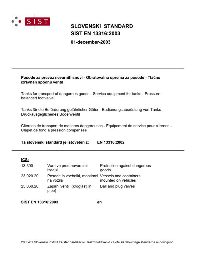 EN 13316:2003