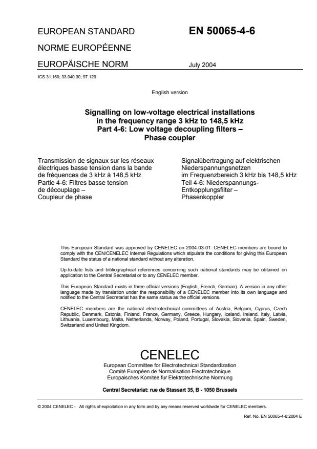 EN 50065-4-6:2006