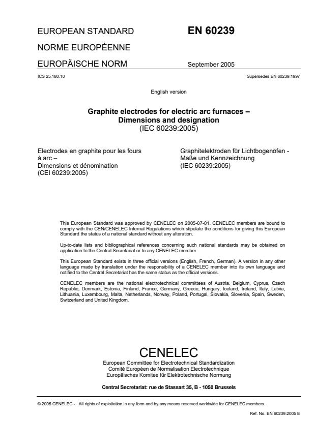 EN 60239:2005