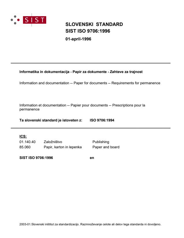 ISO 9706:1996