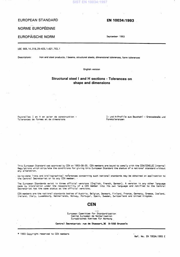 EN 10034:1997