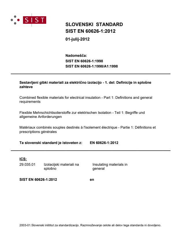 EN 60626-1:2012