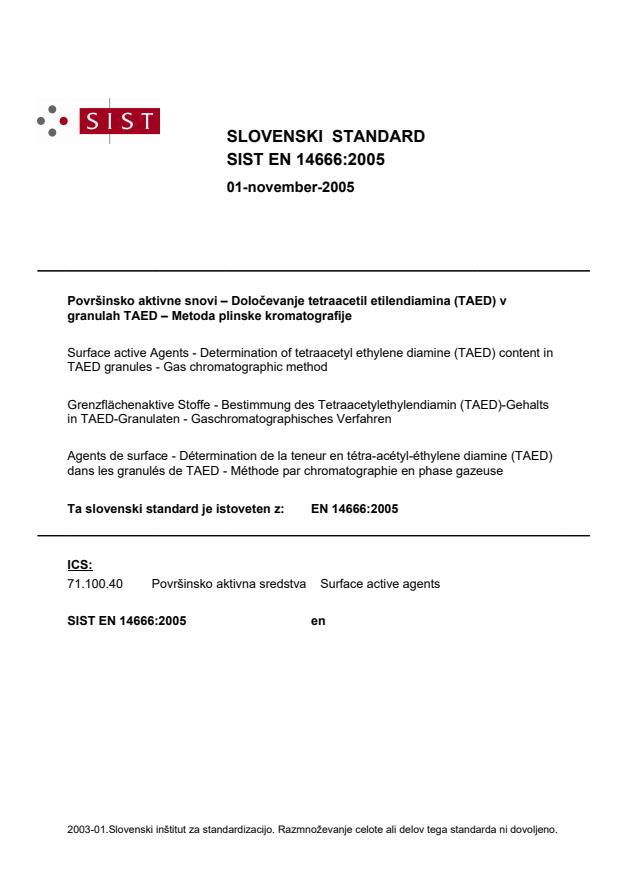 EN 14666:2005