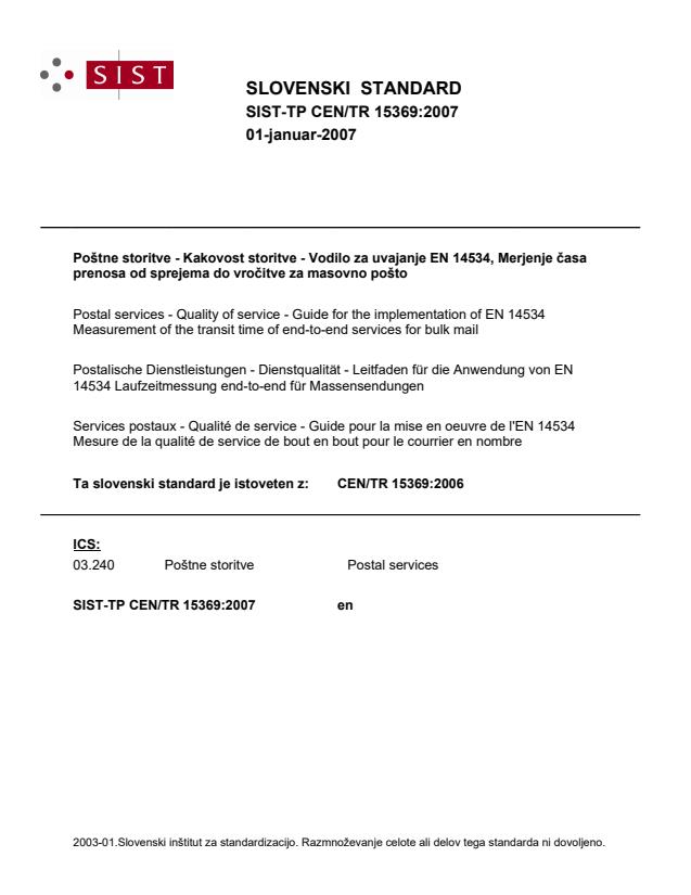 TP CEN/TR 15369:2007