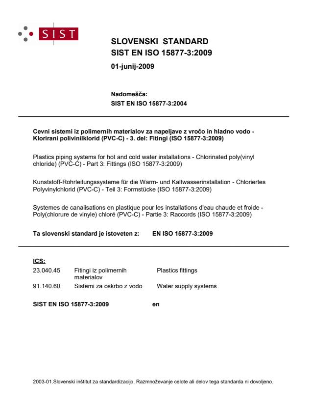 EN ISO 15877-3:2009
