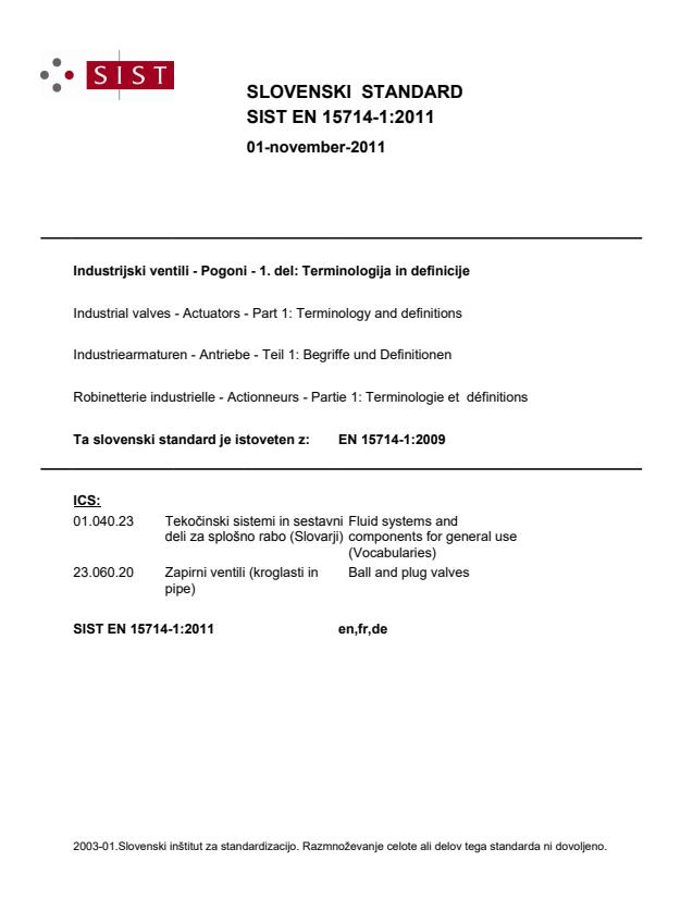 EN 15714-1:2011