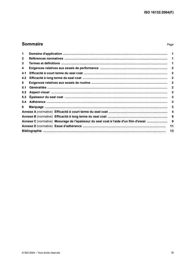 ISO 16132:2004 - Tuyaux et raccords en fonte ductile -- Seal coats pour les revetements de mortier de ciment