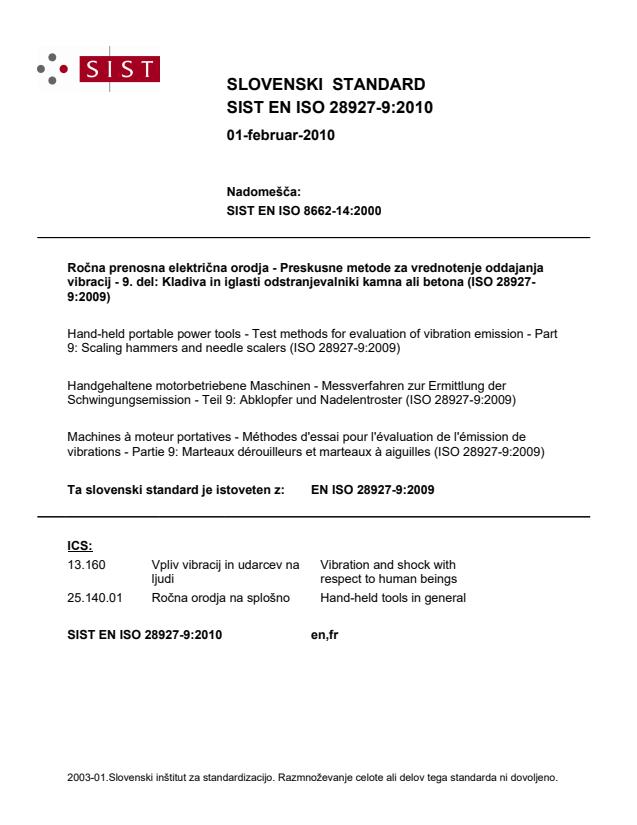 EN ISO 28927-9:2010