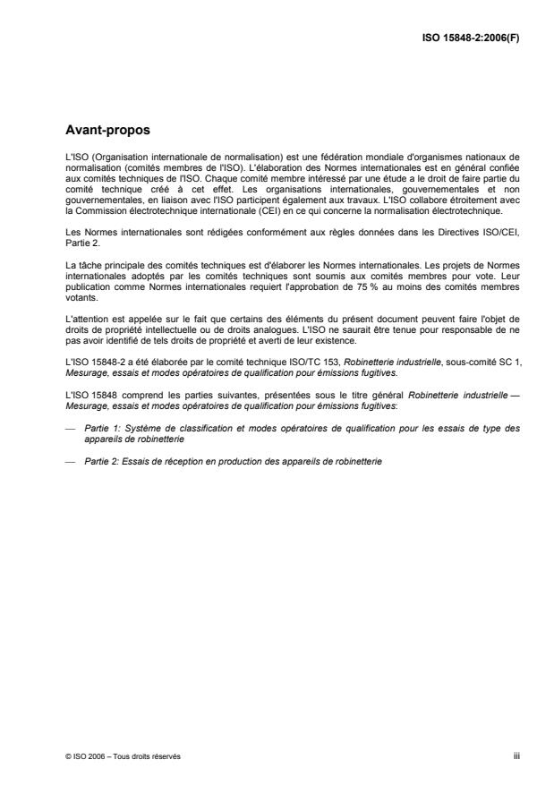 ISO 15848-2:2006 - Robinetterie industrielle -- Mesurage, essais et modes opératoires de qualification pour émissions fugitives