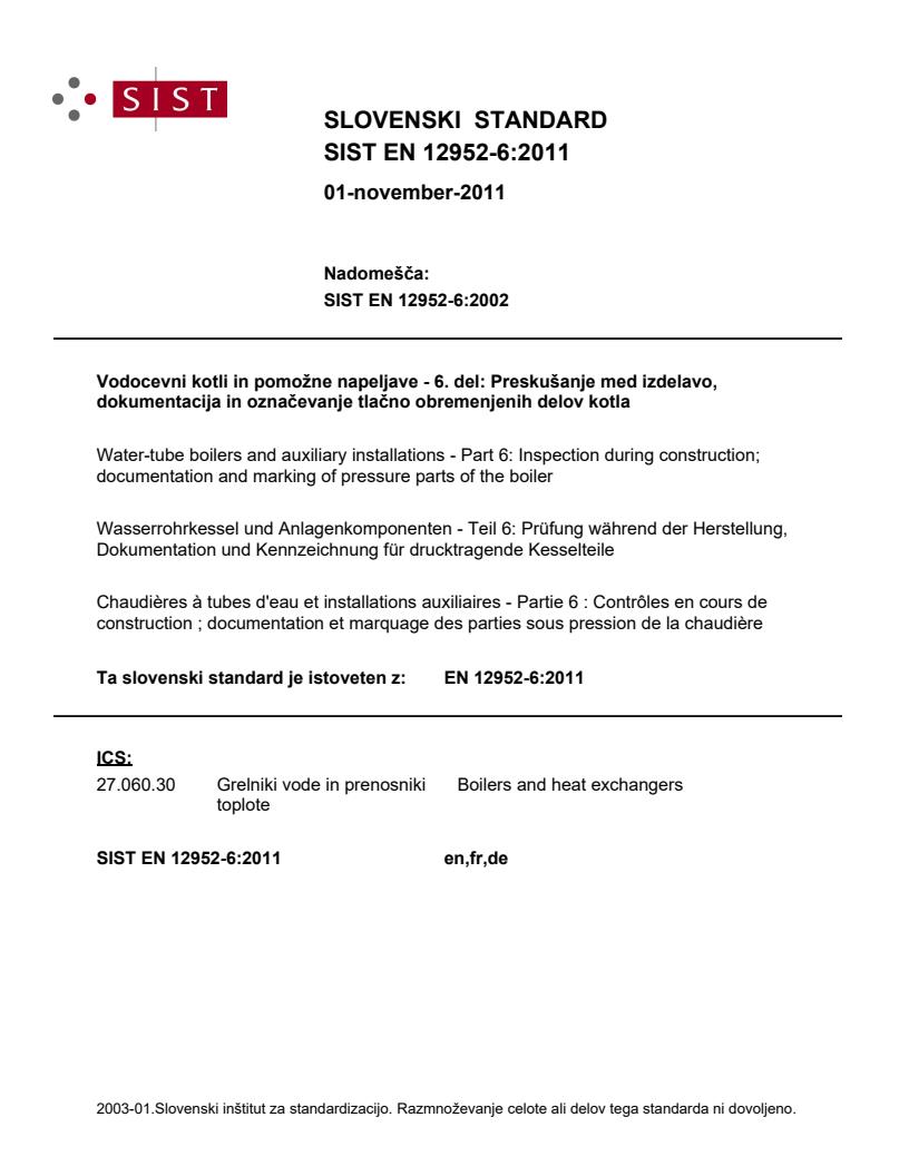 EN 12952-6:2011 (EN)