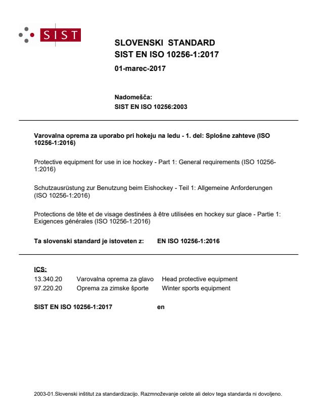 EN ISO 10256-1:2017