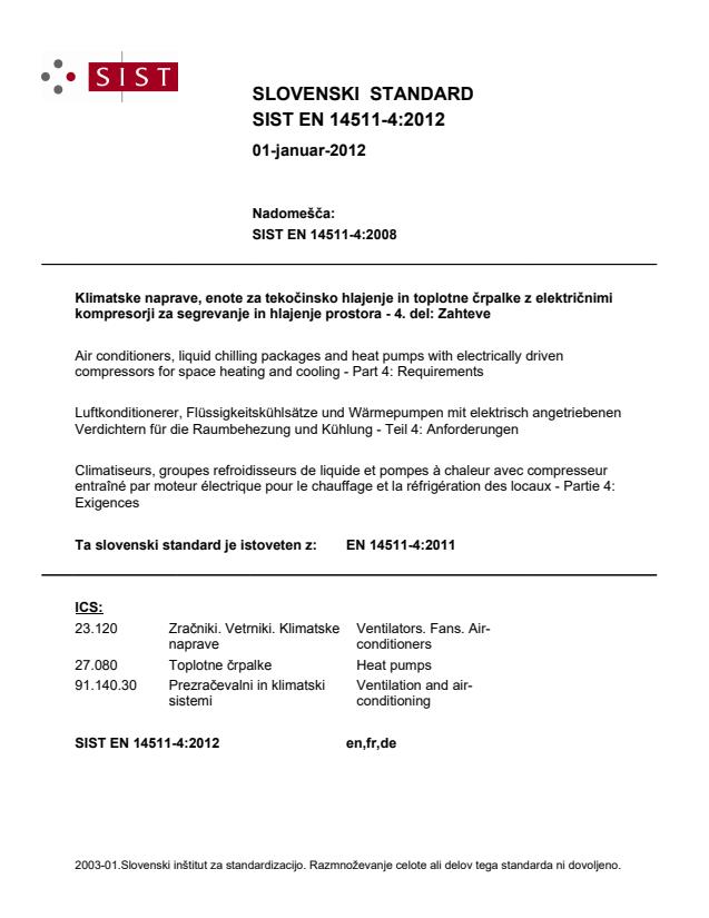 EN 14511-4:2012