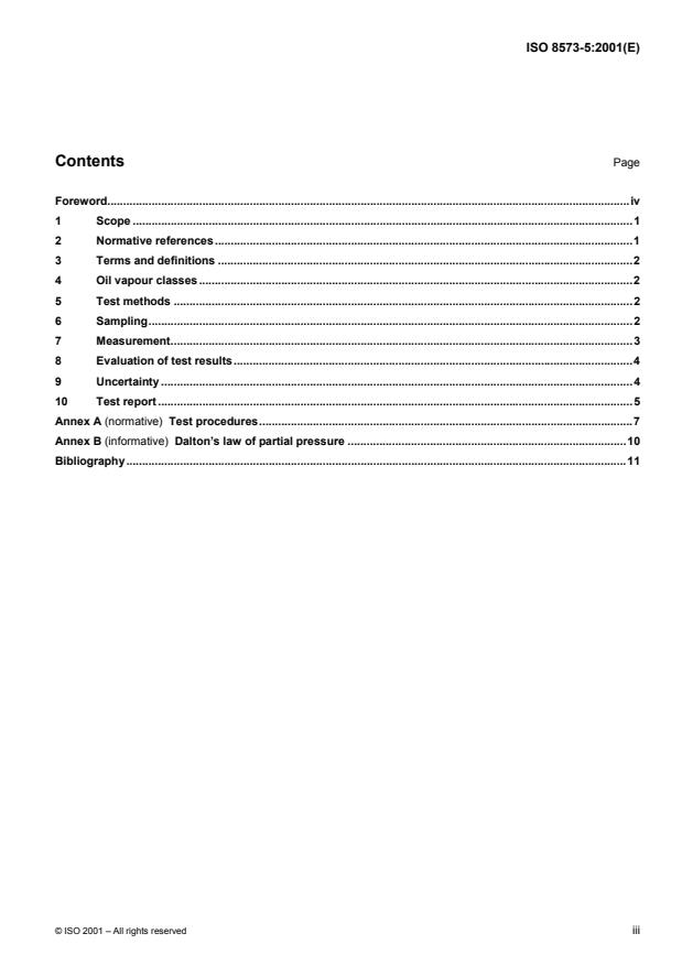 ISO 8573-5:2001 - Compressed air