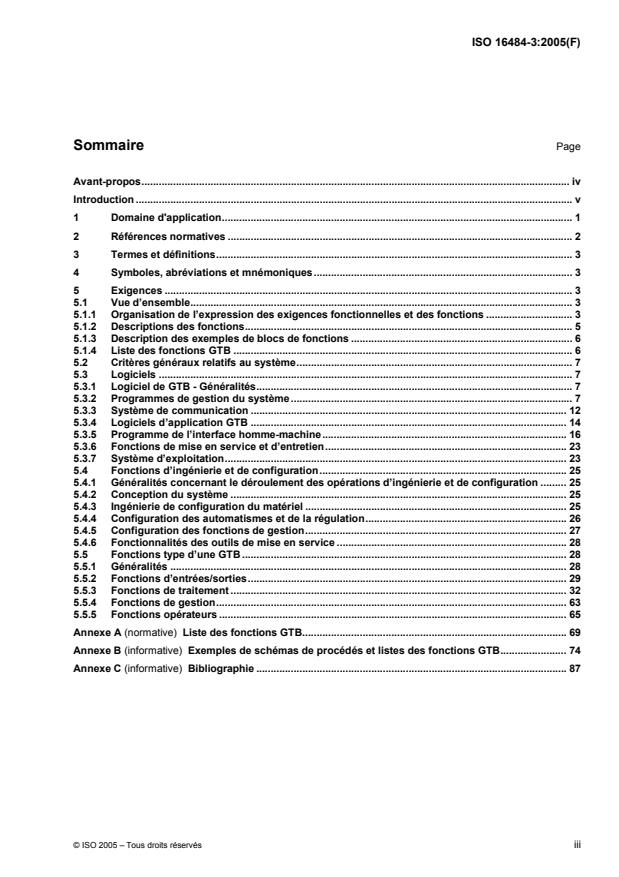 ISO 16484-3:2005 - Systemes de gestion technique du bâtiment (SGTB)