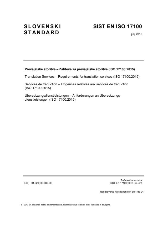 EN ISO 17100:2015