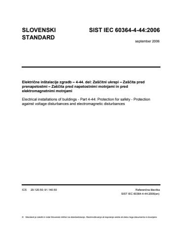 IEC 60364-4-44:2006