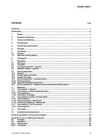 ISO 16900-1:2014 - Respiratory protective devices -- Methods of test and test equipment