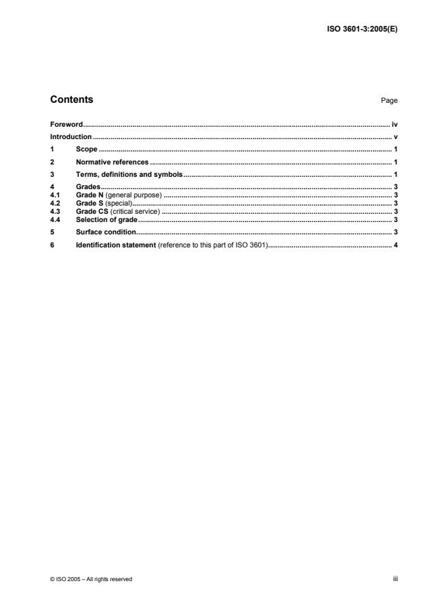 ISO 3601-3:2005 - Fluid power systems -- O-rings
