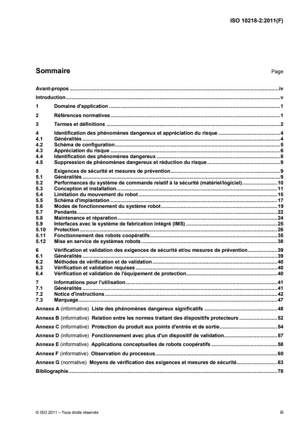ISO 10218-2:2011 - Robots et dispositifs robotiques -- Exigences de sécurité pour les robots industriels