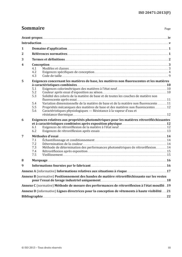 ISO 20471:2013 - Vêtements à haute visibilité -- Méthodes d'essai et exigences