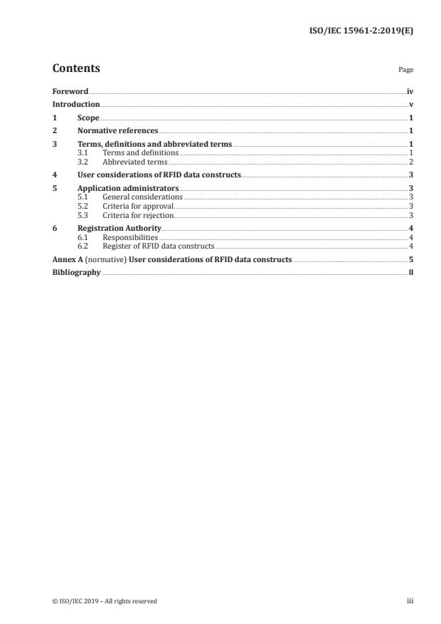 ISO/IEC 15961-2:2019 - Information technology -- Data protocol for radio frequency identification (RFID) for item management