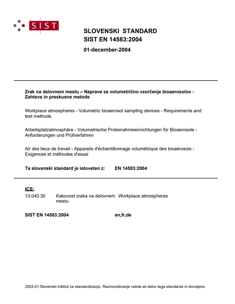 EN 14583:2004
