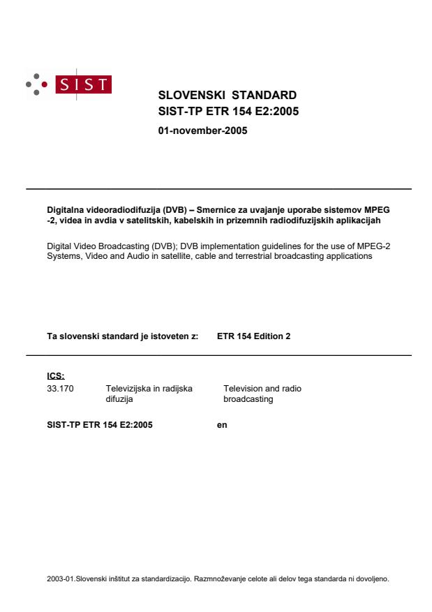 TP ETR 154 E2:2005