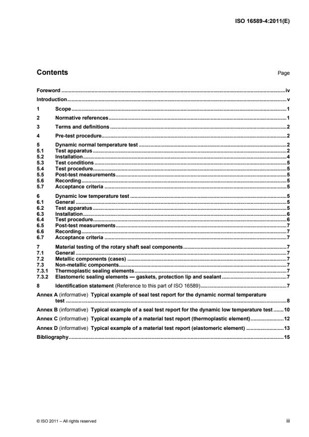 ISO 16589-4:2011 - Rotary shaft lip-type seals incorporating thermoplastic sealing elements