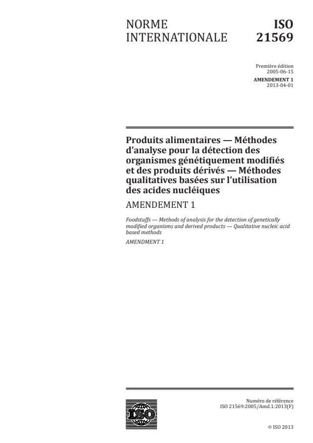 ISO 21569:2005/Amd 1:2013