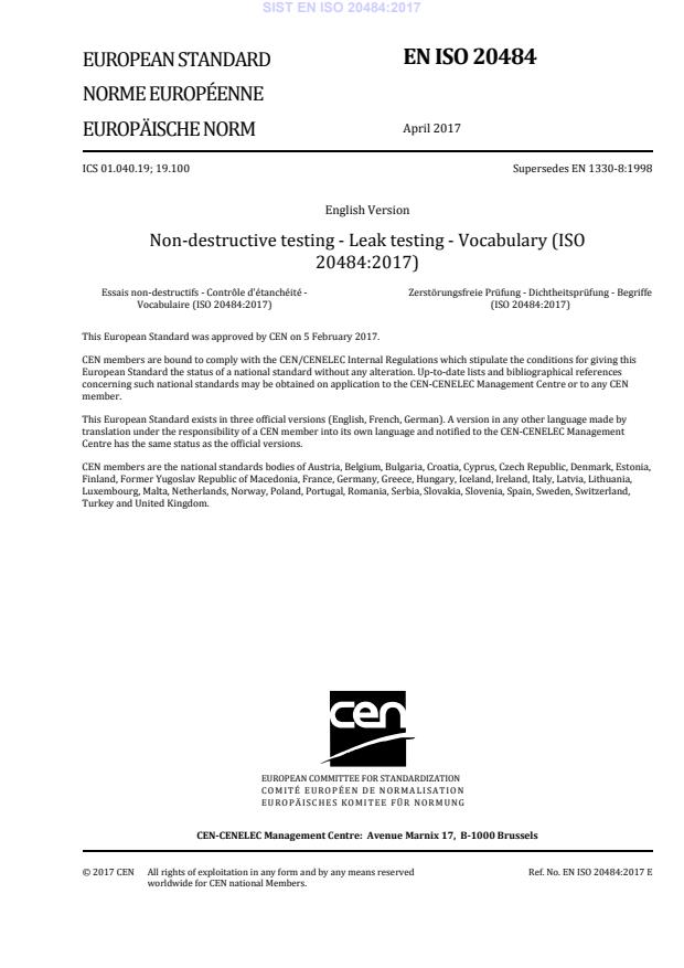 EN ISO 20484:2017