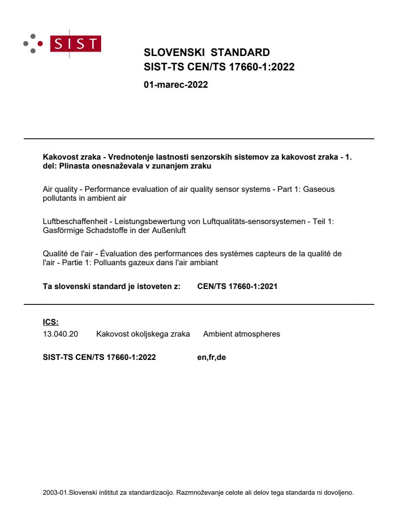 TS CEN/TS 17660-1:2022