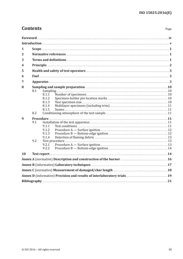 ISO 15025:2016 - Protective clothing -- Protection against flame -- Method of test for limited flame spread