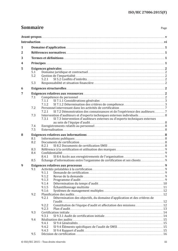 ISO/IEC 27006:2015 - Technologies de l'information -- Techniques de sécurité -- Exigences pour les organismes procédant à l'audit et à la certification des systèmes de management de la sécurité de l'information