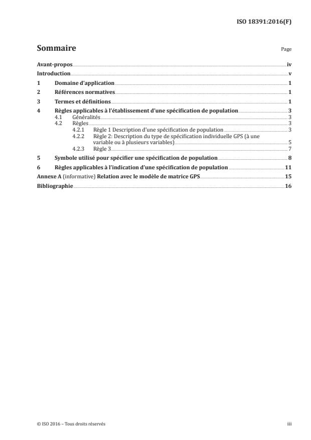 ISO 18391:2016 - Spécification géométrique des produits (GPS) -- Spécification de population
