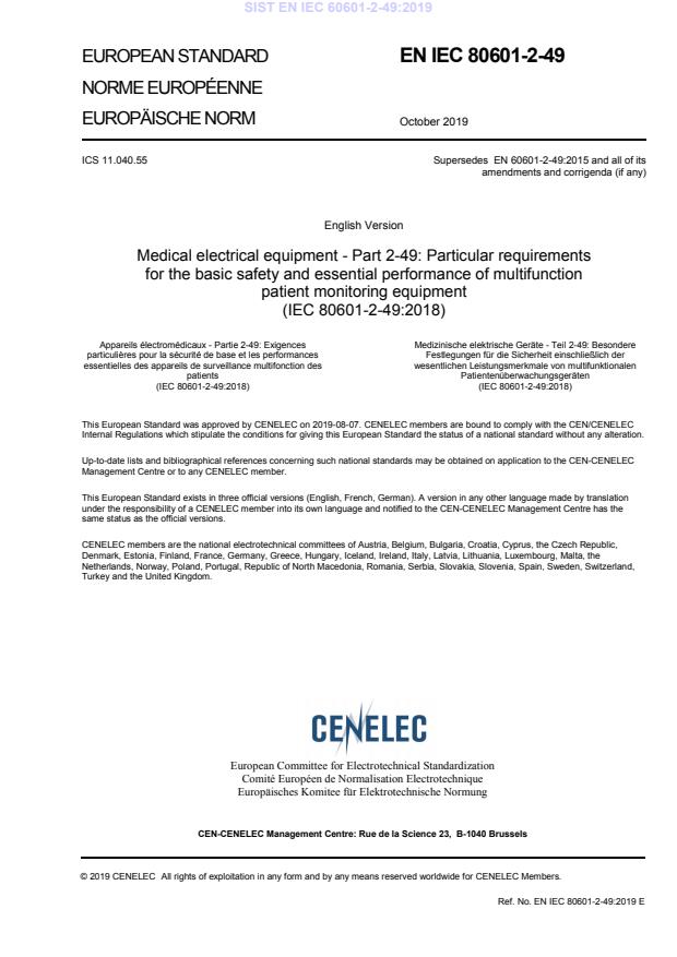EN IEC 60601-2-49:2019