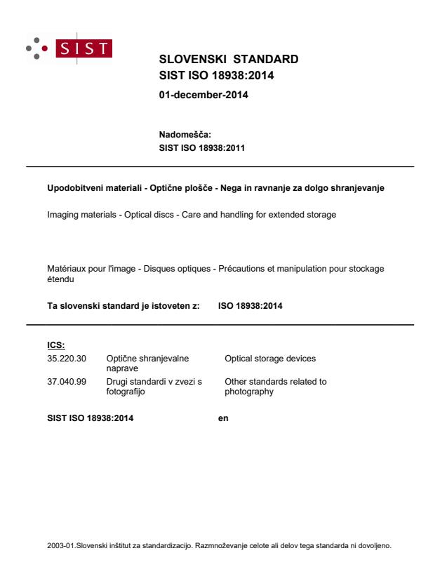 ISO 18938:2014