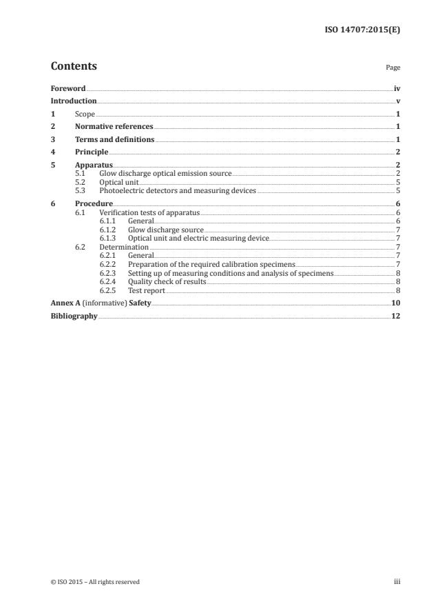 ISO 14707:2015 - Surface chemical analysis -- Glow discharge optical emission spectrometry (GD-OES) -- Introduction to use