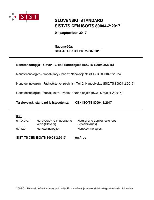 TS CEN ISO/TS 80004-2:2017