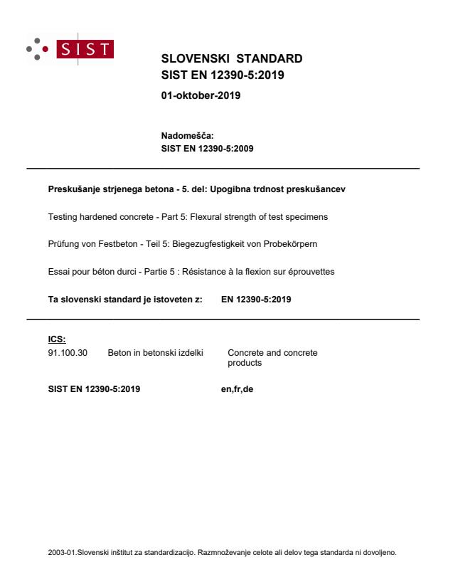 EN 12390-5:2019 (DE)