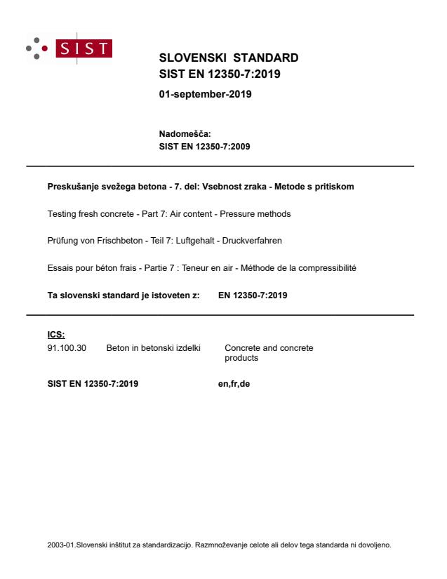 EN 12350-7:2019 (DE)