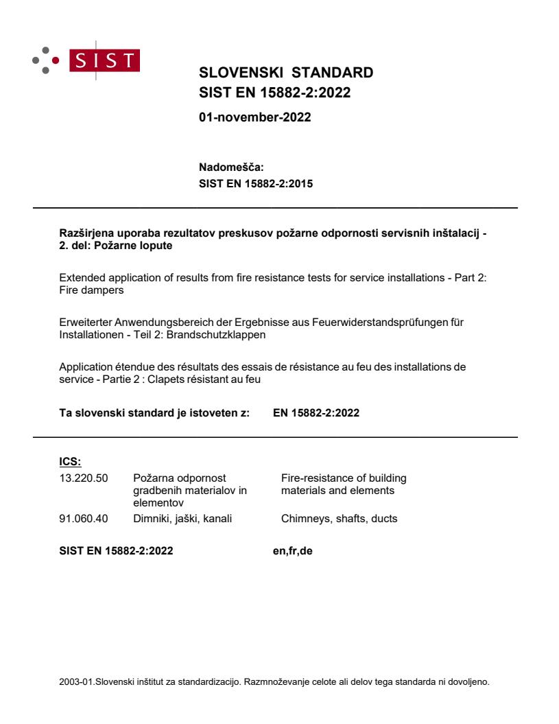 EN 15882-2:2022