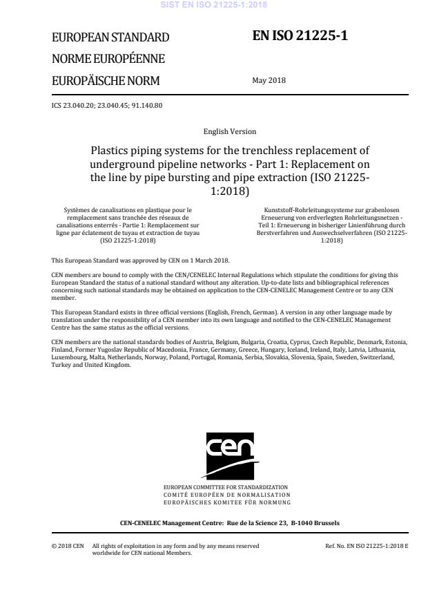 EN ISO 21225-1:2018