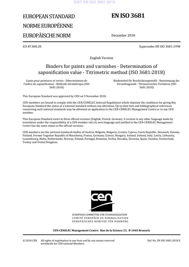 EN ISO 3681:2019