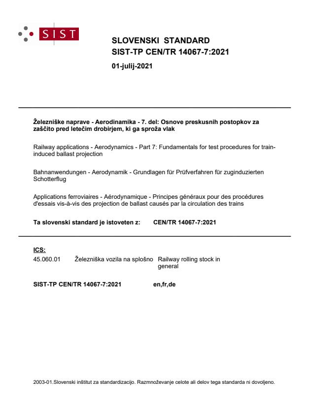 TP CEN/TR 14067-7:2021 - BARVE