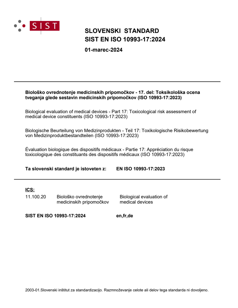 EN ISO 10993-17:2024