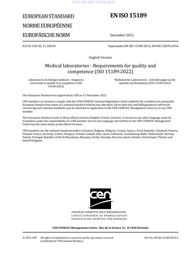 EN ISO 15189:2023
