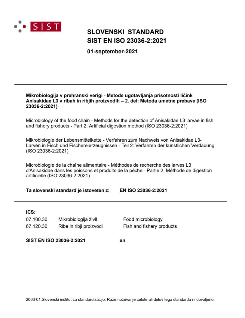 EN ISO 23036-2:2021 (EN)
