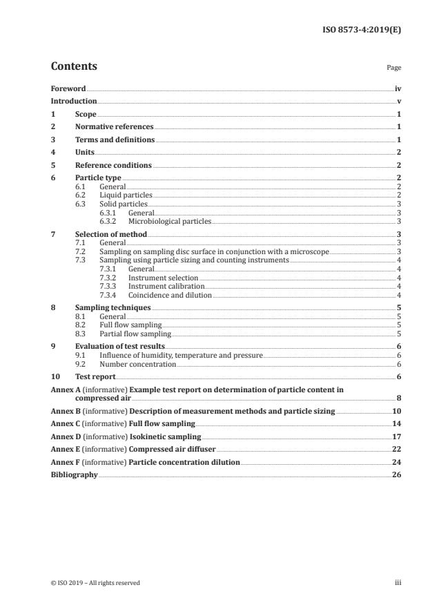 ISO 8573-4:2019 - Compressed air -- Contaminant measurement
