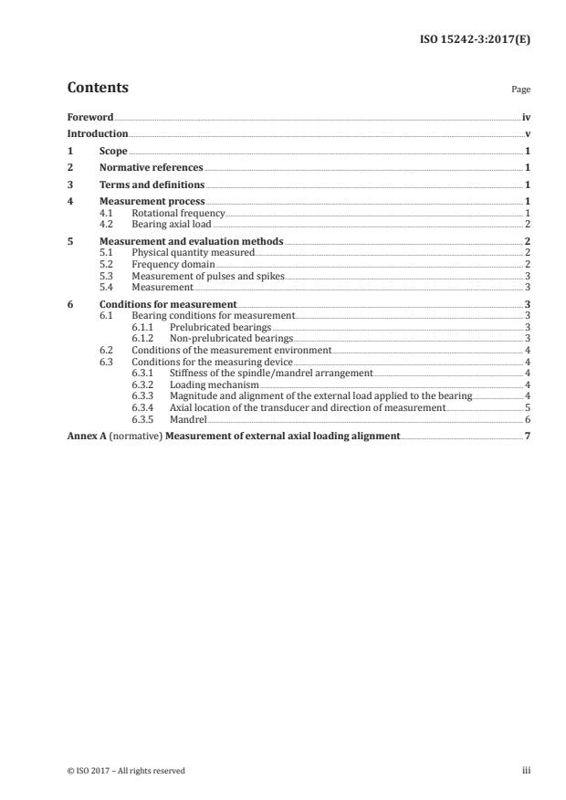 ISO 15242-3:2017 - Rolling bearings -- Measuring methods for vibration